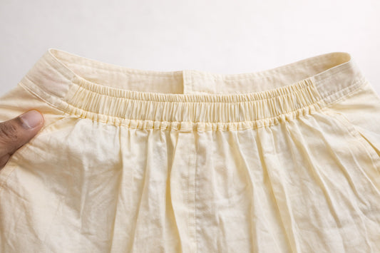 Cotton Off White Pajama Relaxed Heritage Fit With Dori & Elastic