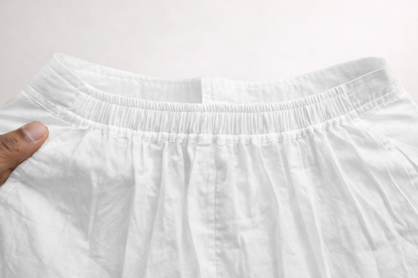 Cotton White Pajama Relaxed Heritage Fit With Dori & Elastic