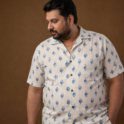 Indigo Grove Hawaiian Plus Size Shirt