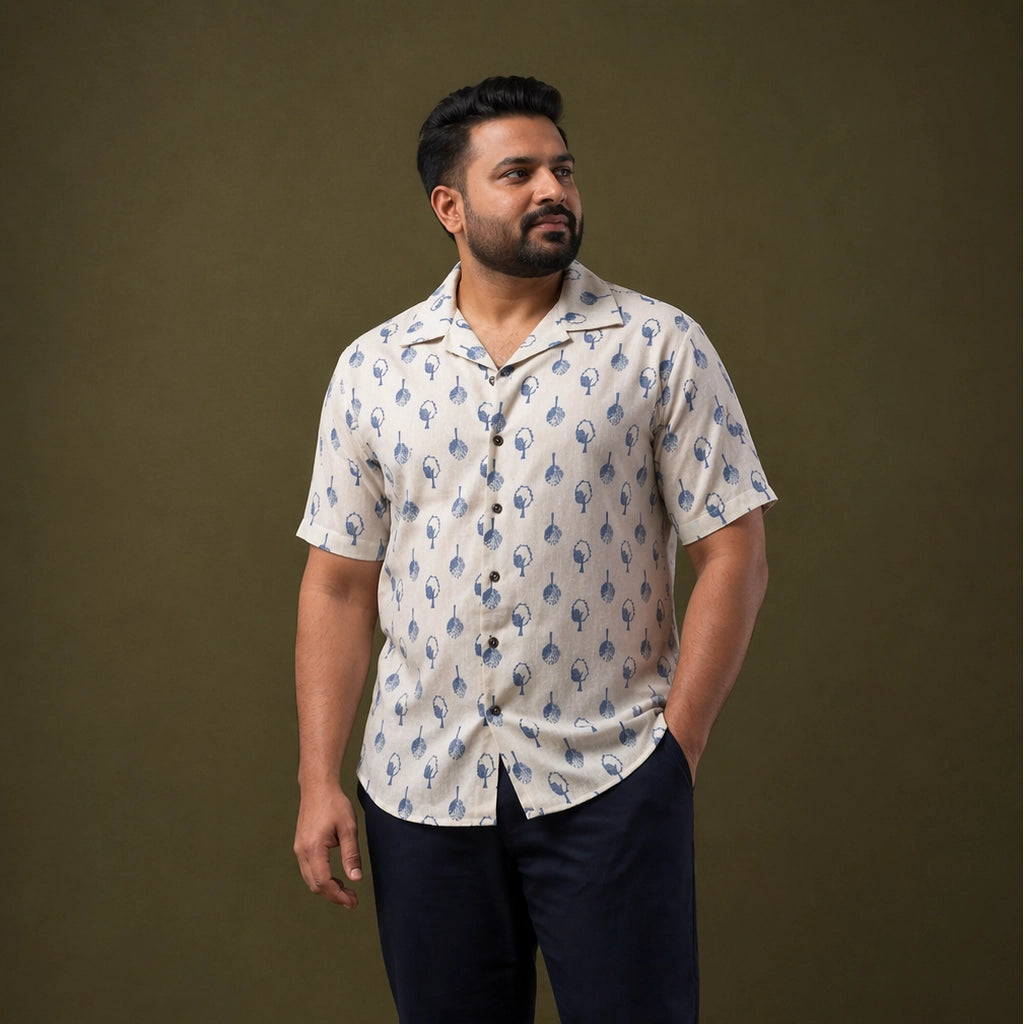 Indigo Grove Hawaiian Plus Size Shirt